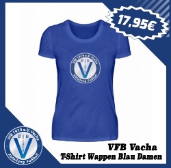 VfB Vacha T Shirt Wappen Damen Blau