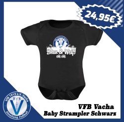 VfB Vacha Baby Strampler Blauweiss Schwarz