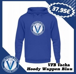 VfB Vacha Hoody Wappen Blau