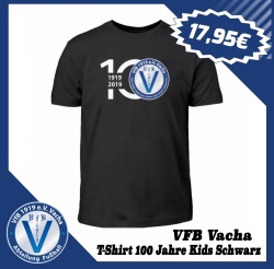 VfB Vacha T Shirt 100 Jahre Kids Schwarz