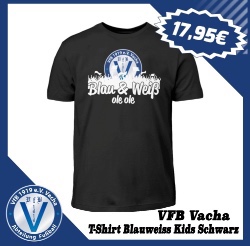 VfB Vacha T Shirt Blauweiss Kids Schwarz