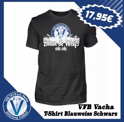 VfB Vacha T Shirt Blauweiss Schwarz