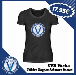 VfB Vacha T Shirt Wappen Damen Schwarz