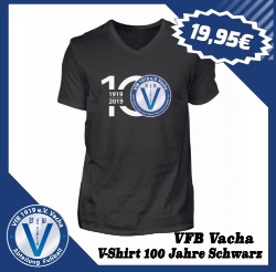 VfB Vacha V Shirt 100 Jahre Schwarz